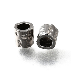 Нержавеющая Сталь Цвет 304 из нержавеющей стали бусы, колонка, анти-тускнение, цвет нержавеющей стали, 5x5x5 мм, отверстие : 3 мм