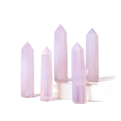 Опал Башня из опалитовых жезлов, украшение для домашнего дисплея, Декоры для медитации и терапии Рейки чакры, шестиугольная призма, 50~60 мм