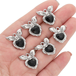 Сердце Платинового сплава смолы подвески, для ювелирных украшений своими руками, сердце, 19x19 мм