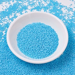 (DB0755) Matte Opaque Turquoise Blue MIYUKI Delica Beads, Cylinder, Japanese Seed Beads, 11/0, (DB0755) Matte Opaque Turquoise Blue, 1.3x1.6mm, Hole: 0.8mm, about 2000pcs/bottle, 10g/bottle