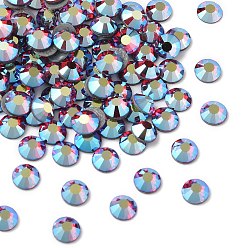 90070 200 Light Siam AB Камни preciosa® crystal hotfix с плоской основой, чешский хрусталь, круглый(438 11 612 шатон роза вива 12 ®), 90070 200 светлый сиамский ab, ss 12 (3~3.2 мм)