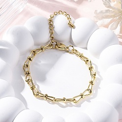 Настоящее золото 14K 304 браслеты-цепочки из нержавеющей стали с бантом для мужчин и женщин, реальный 14 k позолоченный, 7-1/8 дюйм (18.1 см)