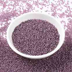 (RR3747) Fancy Lined Anchor Grey MIYUKI Round Rocailles Beads, Japanese Seed Beads, 15/0, (RR3747) Fancy Lined Anchor Grey, 1.5mm, Hole: 0.7mm, about 250000pcs/pound