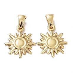 Золотой 304 подвески из нержавеющей стали, очарование солнца, золотые, 18x15x2 мм, отверстие : 5.5x3 мм