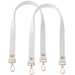 Белый Ремни сумки из искусственной кожи, Сплав с застежками, аксессуары для замены сумок, золотые, белые, 629 мм