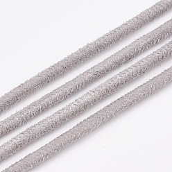 Розово-Коричневый Замша Faux шнуры, искусственная замшевая кружева, розово-коричневый, 3x3 мм, около 10.93 ярдов (10 м) / рулон