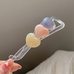 Васильковый Заколки для волос банан из ацетата целлюлозы (смолы), васильковый, 110 мм