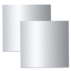 Silver Aluminum Sheet, For Laser Cutting, Precision Machining, Mould Making, Rectangle, Silver, 10x10x0.4cm, about 2pcs/set
