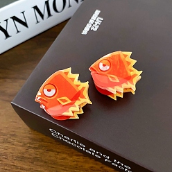 Fish Милый акриловый зажим для когтей, универсальный аксессуар для волос для женщин, рыба, 28x28 мм