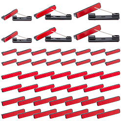 Платина 150шт 3 стиль пластиковая брошь фурнитура, назад бар контакты, платина, 22~36x5~7x4~6 мм, штифты : 0.9 мм, 50 шт / стиль