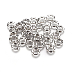 Платина Пластиковые соединительные кольца ccb, платина, 8x2 мм, Внутренний диаметр: 4 мм