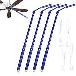 Mixed Color 4Pcs Plastic Folding Dusters Dust Cleaner Handles, 4Sets PP Retractable Dusters Dust Cleaner, Mixed Color, 150x34.5x40.5mm