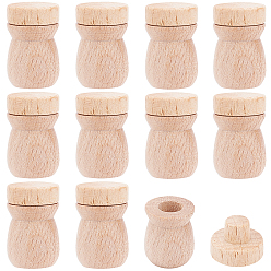 BurlyWood Wooden Bottles, Perfume Essence Liquid Cosmetic Containers, Expansion Perfume, BurlyWood, 2.56x1.58cm