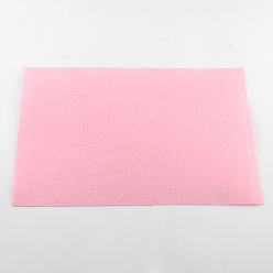 Flamingo Non Woven Fabric Embroidery Needle Felt for DIY Crafts, Square, Flamingo, 298~300x298~300x1mm, about 50pcs/bag