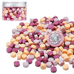 Mixed Color Sealing Wax Particles, for Retro Seal Stamp, Octagon, Mixed Color, 9mm, 300pcs