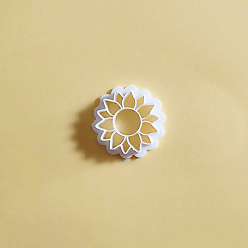 Flower Plastic Plasticine Tools, Clay Cutters, Modeling Tools, WhiteSmoke, Flower, 3.3x3.3cm