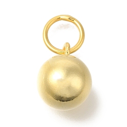 Золотой 925 круглые подвески из стерлингового серебра, с прыжковых колец, золотые, 11x8 мм, отверстие : 4.5 мм