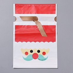 Красный Рождественские подарочные пакеты на шнурке, сумочки с галстуком-бабочкой, подарочная упаковка для вечеринок, красные, 23 (± 2 см) x 15x0.01 см, около 45~50 шт / упаковка