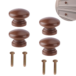 Сиена Деревянные ручки для ящиков, ручки шкафа, аксессуары для дверных ручек, с винтом из сплава, цвет охры, 33x25 мм