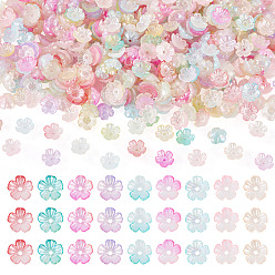 (52) Непрозрачная лаванда 180g 9 цвета непрозрачные акриловые колпачки для бусин, блеск бисера, цветок, разноцветные, 11x11 мм, отверстие : 1 мм, 20 г / цвет