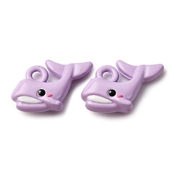 Shark Выпечки окрашены подвески из сплава, морские животные, акула, 9.5x15x4 мм, отверстие : 1.6 мм