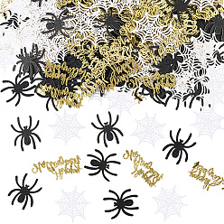 (52) Непрозрачная лаванда 2 наборы бумажных конфетти на Хэллоуин, для праздничных украшений, разнообразные, разноцветные, 23~38x29~50x0.5 мм, 100 шт / комплект