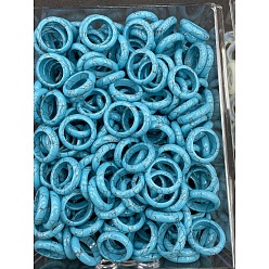 Синтетическая Бирюза Синтетический бирюзовые перстни, внутренний диаметр: 17~20 мм