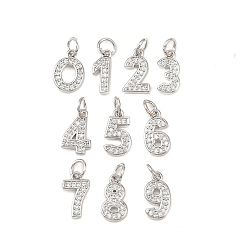Платина Латунные микропаве прозрачные кубические циркониевые подвески, число, долговечный, без кадмия и без свинца, стойки покрытие, с целью перехода в кольце, платина, 12~12.5x4.5~8x1.5~1.8 мм, отверстие : 3.4 мм