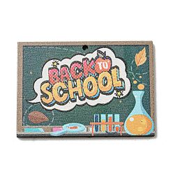 Другие Дерева кулон, тема дня учителя, 31.5x44.5x2.5 мм, отверстие : 1.6 мм