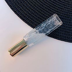 Gold Refillable Glass Spray Empty Bottles, with Fine Mist Sprayer & Dust Cap, for Perfume, Essential Oil, Gold, 2.2x2.2x10.3cm, Capacity: 10ml(0.34fl. oz)