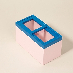 Pink Украшение для мини-горизонтального морозильника, миниатюрные украшения из дерева, аксессуары для кукольного домика с микро-ландшафтом, притворяясь опорными украшениями, розовые, 118x60x64 мм