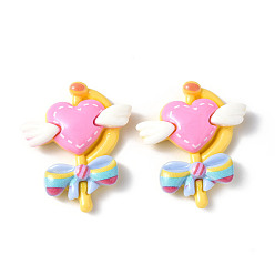 Леденец Непрозрачная смола декодирует кабошоны, имитация еды, леденец, 35x29.5x8 мм