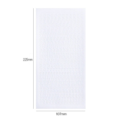 Белый Водонепроницаемые наклейки из ПВХ с буквами, самоклеящиеся наклейки, Украшение дневника для фотоальбома своими руками, белые, 225x107 мм