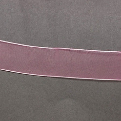 Hot Pink Breast Cancer Pink Awareness Ribbon Making Materials Organza Ribbon, Hot Pink, 3/8 inch(10mm), about 100yards/bundle(91.44m/bundle)