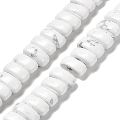 Howlite Natural Howlite Beads Strands, Rectangle, 9x4x4.5mm, Hole: 1mm, about 93pcs/strand, 15.28''(38.8cm)