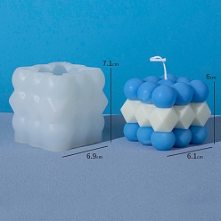 Шестиугольник Diy пищевые силиконовые формы, формы для свечей, формы для литья гипсовой смолы, шестиугольник, 69x69x71 мм