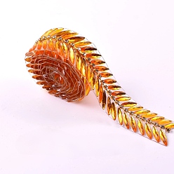 Золотистый Смола исправление горный хрусталь, цвет пшеницы, термоклей на спине, горный хрусталь, аксессуары для костюма, золотые, 20 мм