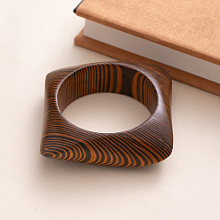 Кокосово-Коричневый Ретро-браслеты из дерева, самородки, кокосового коричневый, 1-1/8 дюйм (3 см), внутренний диаметр: 2-5/8 дюйм (6.8 см)