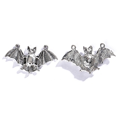 Bat Подвески из эмали и сплава, античное серебро, летучая мышь, 25.5x16 мм