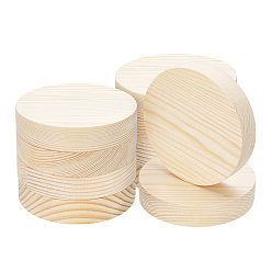 Бланшированный Миндаль Незаконченные деревянные листы, плоско-круглые, бланшированный миндаль, 100x20 мм