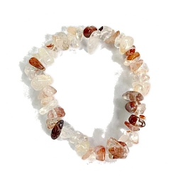 Другие Кварцы Браслеты из натурального кварца, чип, внутренний диаметр: 2-1/8~2-3/8 дюйм (5.5~6 см)