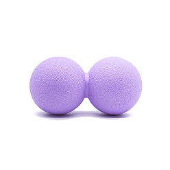 Medium Purple TPE Peanut Massage Ball, Massaging Tools, for Back, Arm, Neck, Shoulder, Leg Circulation Roller, Tissue Massage, Medium Purple, 117x61mm