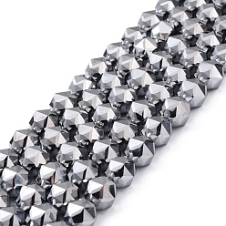 Терагерцовый камень Терагерц каменные бусы пряди, граненые, круглые, 12 мм, отверстие : 1 мм, около 33 шт / нитка, 15.55'' (39.5 см)