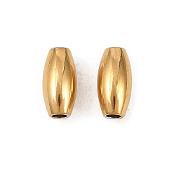 Золотой 201 из нержавеющей стали бусы, рис, золотые, 8x4 мм, отверстие : 1.6 мм