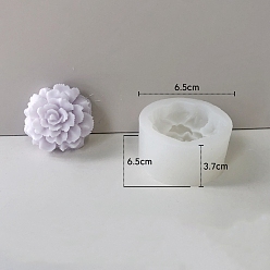 Белый Пищевые силиконовые формы для свечей с цветочным ароматом, формы для изготовления свечей, форма для ароматерапевтической свечи, белые, 6.5x6.5x3.7 см