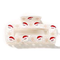 Белый Заколки для волос из пвх, аксессуары для волос для женщин и девочек, прямоугольные, белые, 83x44x41 мм