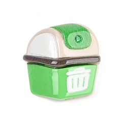 Другие Тема защиты окружающей среды непрозрачные смоляные кабошоны, урна для пепла, 24.5x24.5x10.5 мм