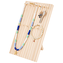 Цвет Древесины Деревянные подставки для ключей, прямоугольные, деревесиные, 15x15.5x22.5 см