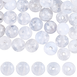 Синий Кружевый Агат 100 шт. бусины из натурального голубого кружевного агата класса АА, круглые, 4 мм, отверстие : 1 мм