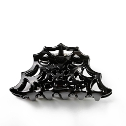 Черный Акриловые коготь заколки, паук, чёрные, 91x47x41 мм